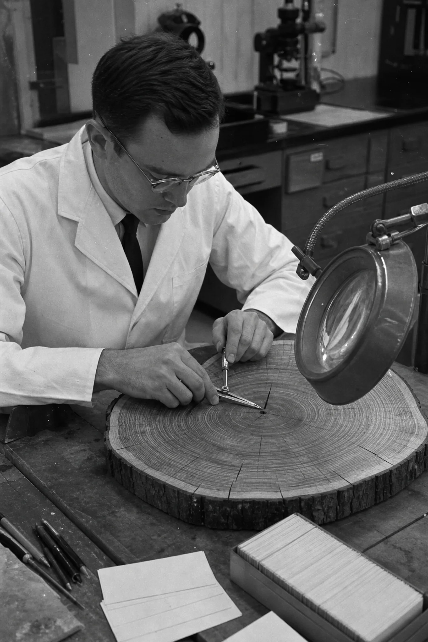Growth reads in rings, not in bursts. The record only exists because nothing stopped.