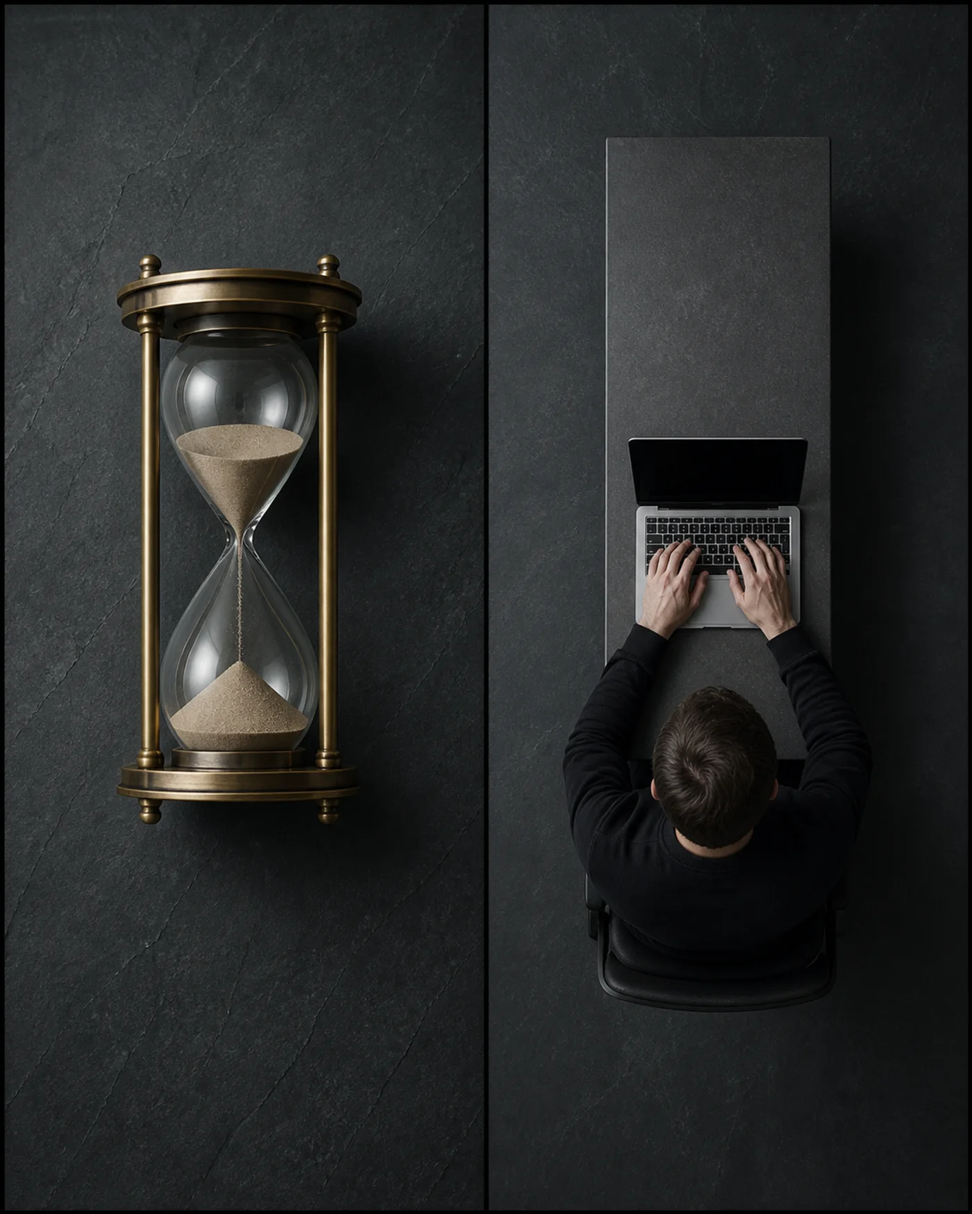 One vessel, one pour. The clock bounds the challenge so the work can hold you.