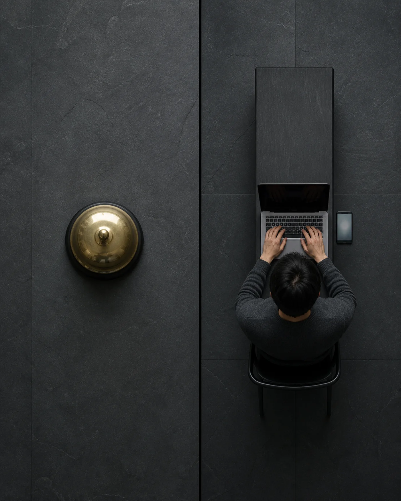 The bell and the pocket bell. One pays after the work. The other one became the work.