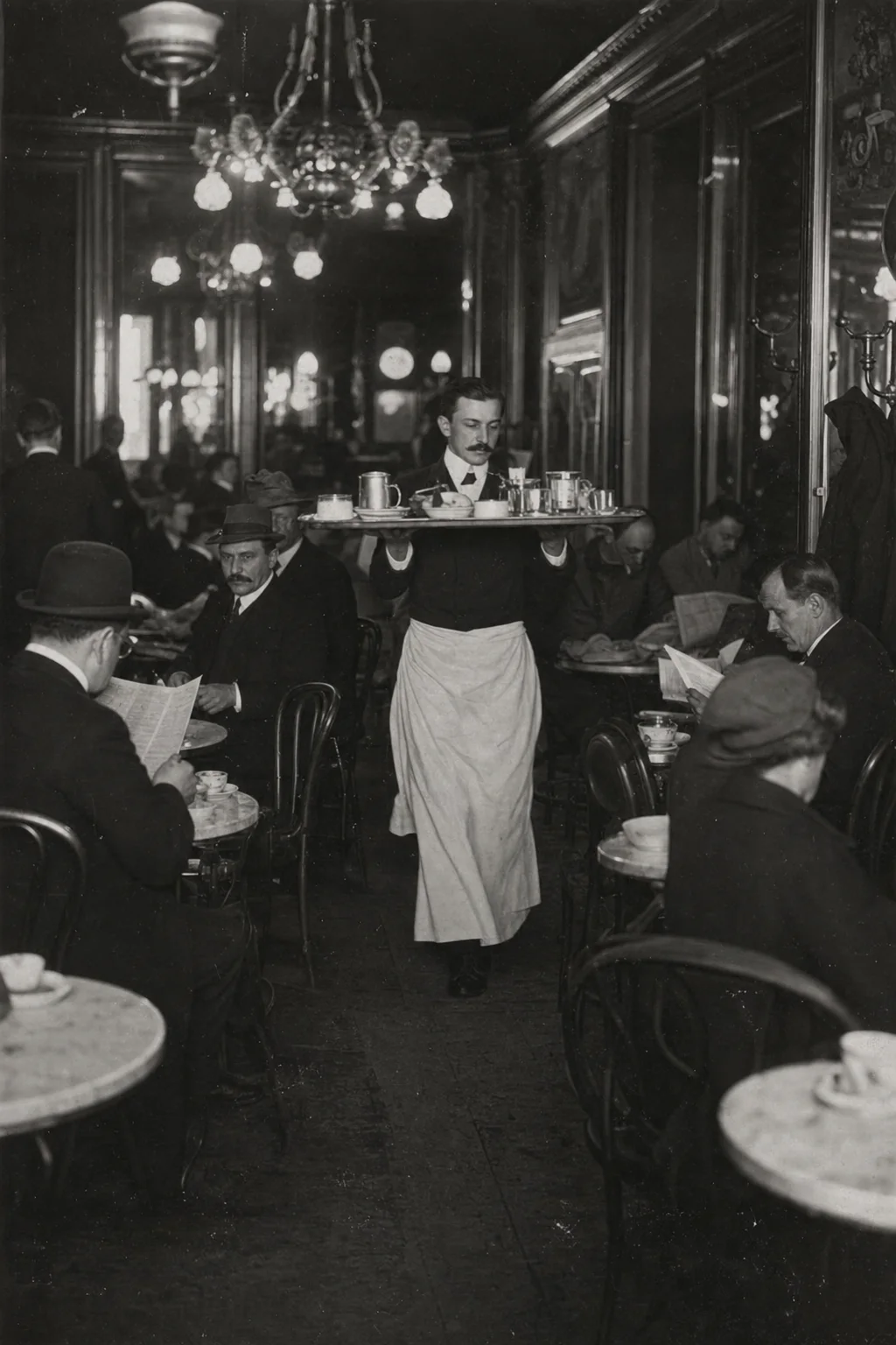 Where the story starts: waiters who could recall every open order and forgot them the moment the bill was paid.